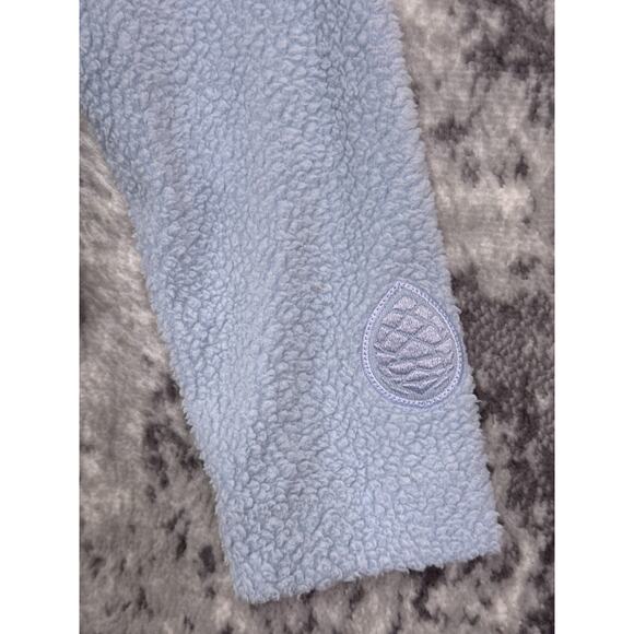 STIO Sweatshirt XS Womens Rawlins Light Blue Shearling Fleece 1/2 Zip Pullover - Picture 7 of 9